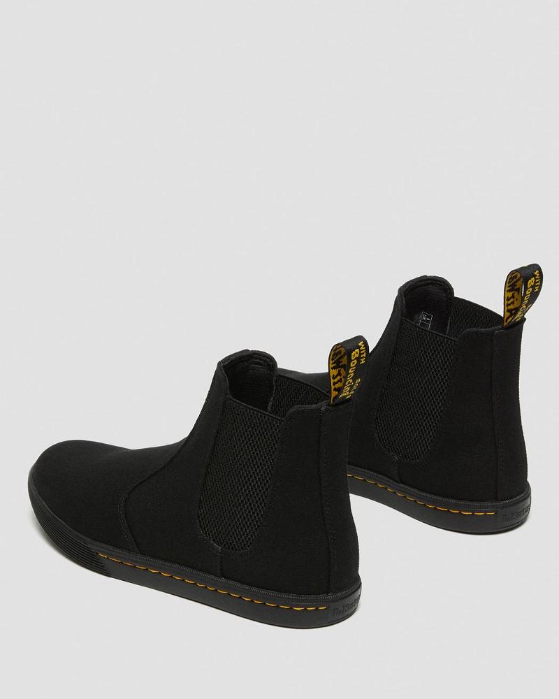 Dr Martens Makela Canvas Vrijetijds Laarsjes Dames Zwart | NL 644LIS